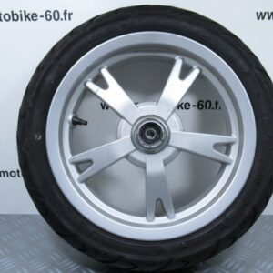 Roue avant Peugeot Kisbee 50 4t Ph1 (110/70-12) (2.75×12) (grise)