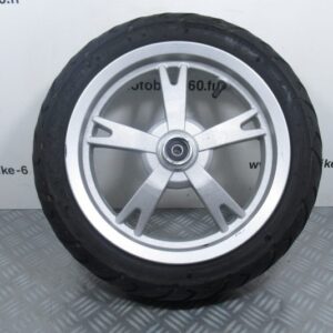 Roue avant Peugeot Kisbee 50 4t Ph1 (110/70-12) (2.75×12) (grise)