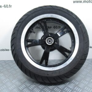 Roue avant Peugeot Kisbee 50 4t Ph1 (120/70-12) (2.75×12) (noire)