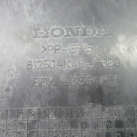 Coffre sous selle HONDA 125 FORZA – 2016 –