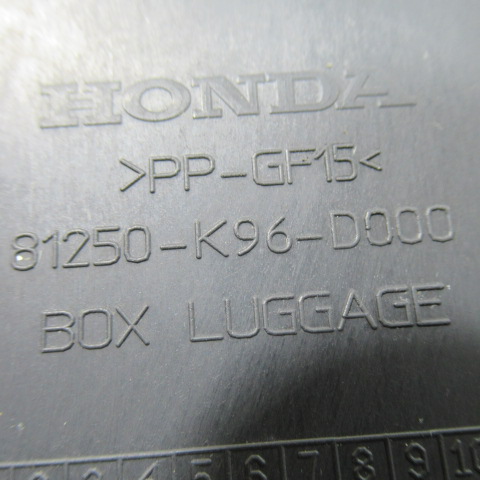 Coffre sous selle HONDA 125 PCX – 2019 –